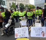 Disabled People Against Cuts Protest at Conservative Party Conference
